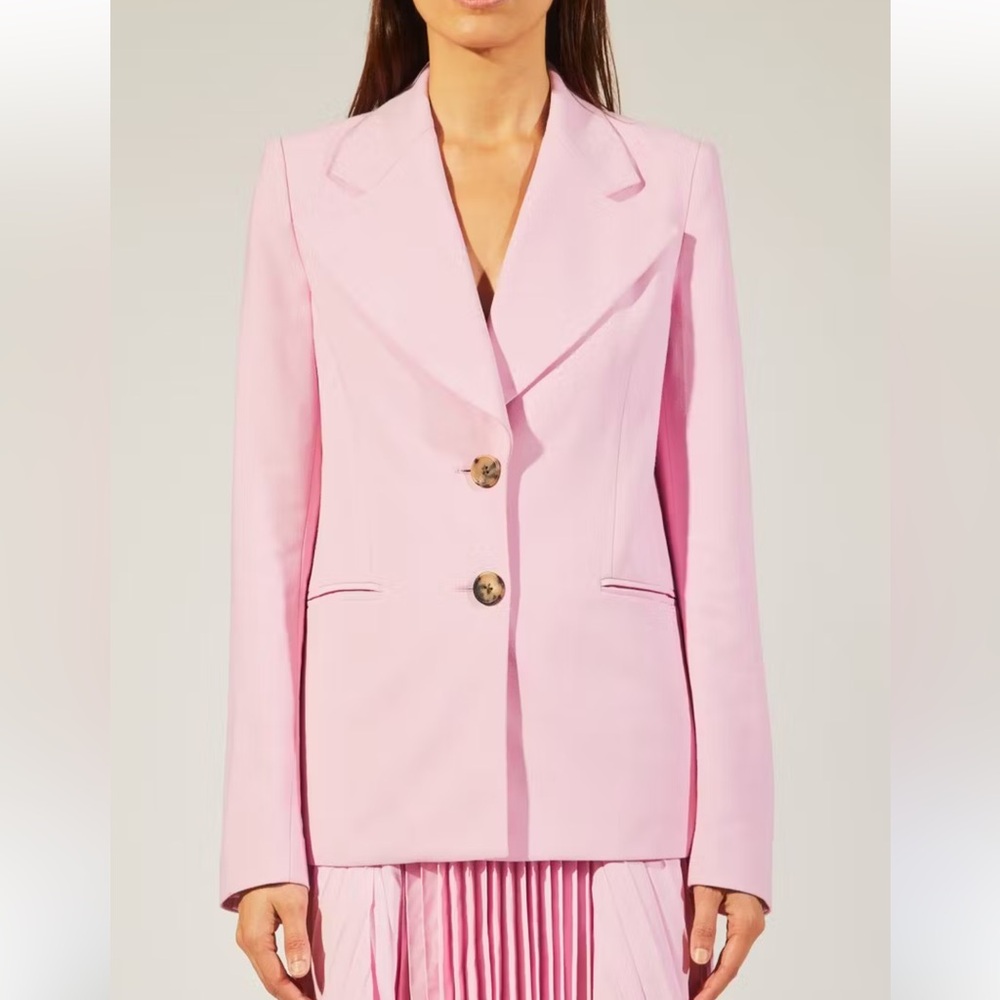 Resort 2019 Pink Khaite Single Breasted Blazer